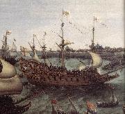 VROOM, Hendrick Cornelisz. The Arrival at Vlissingen of the Elector Palatinate Frederick V (detail) ar china oil painting reproduction